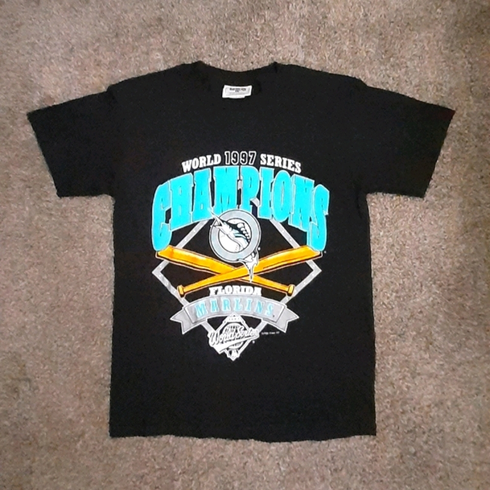 1997 Marlins Wolrd Series champions shirt szYL